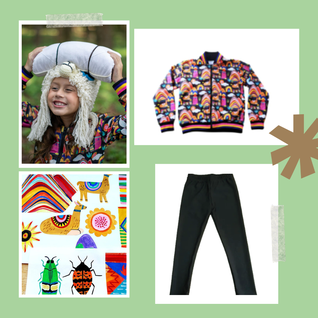 Kit Jaqueta Moletom Vale Encantado + Legging Preta Cirré