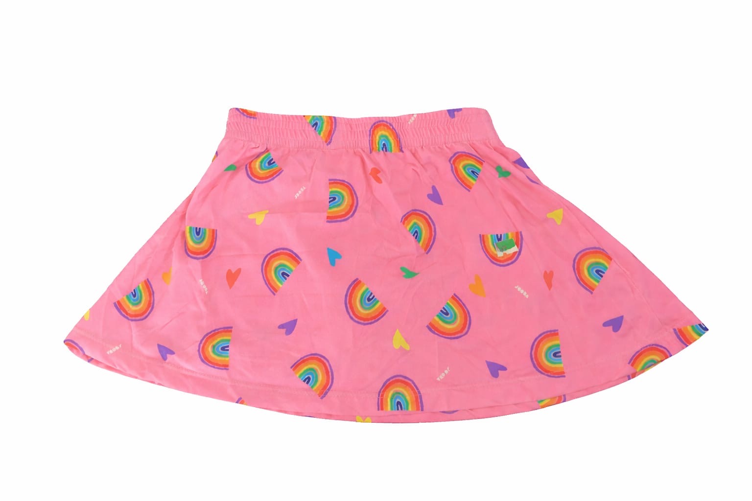Saia Short Arco-íris Chiclete