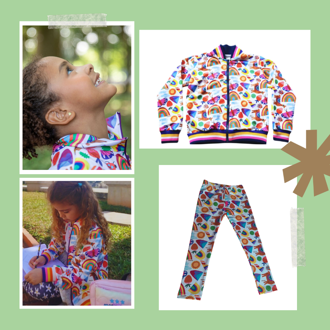 Kit Jaqueta Moletom Olla Branca + Legging Olla Branca