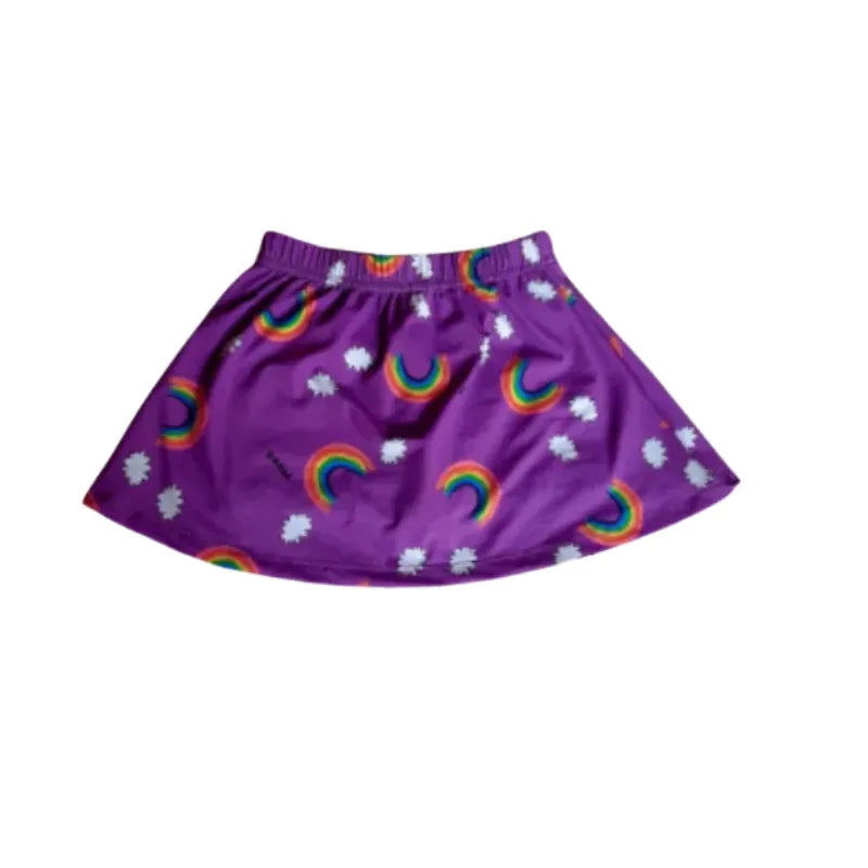 Saia-Short-Arco-Íris-Roxo