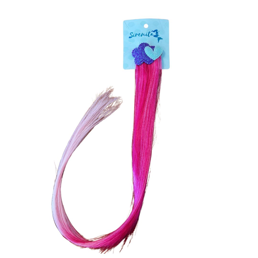 Presilha de Cabelo Degradê Rosa Flor