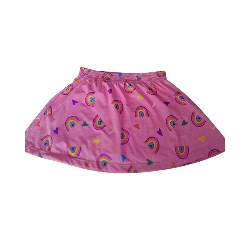 Saia Short Arco-íris Chiclete