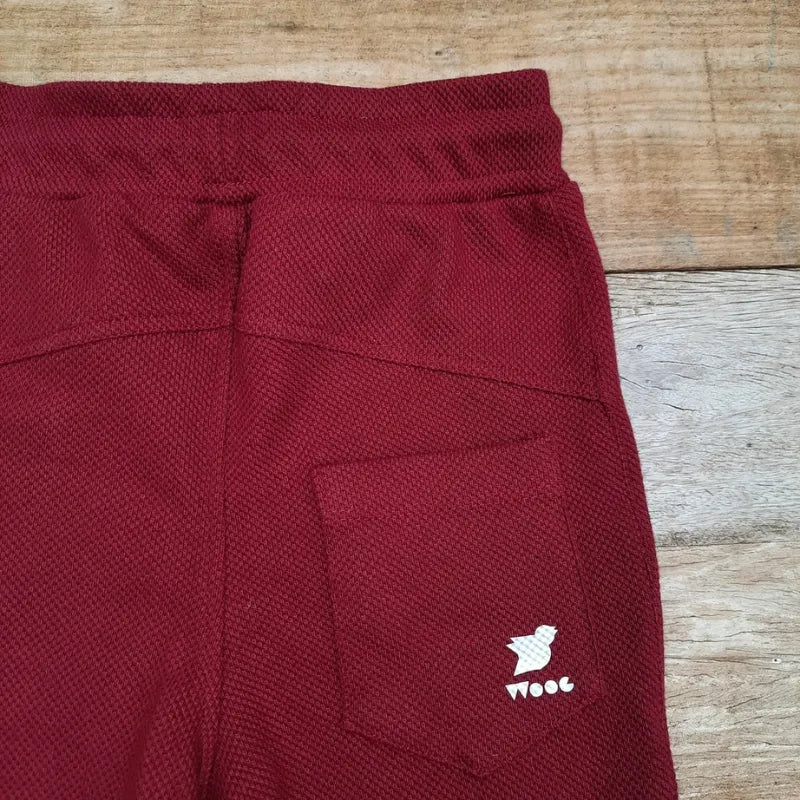 Calça-Jogger-com-Textura-Vinho