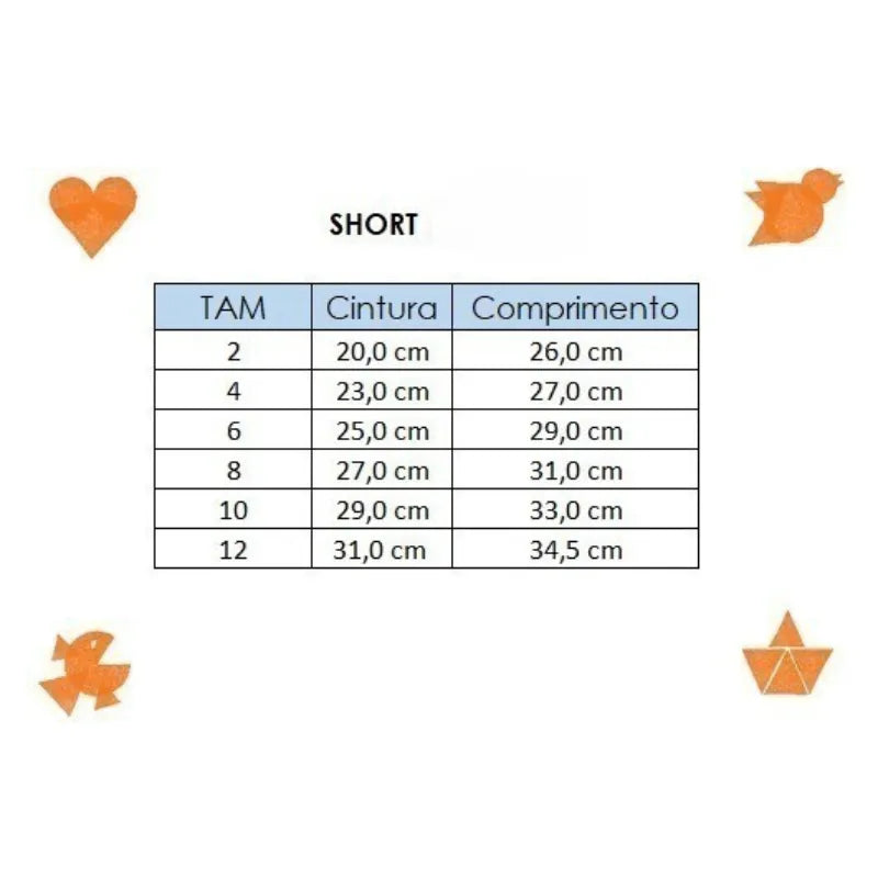 Short-Tactel-Arco-Íris-Preto