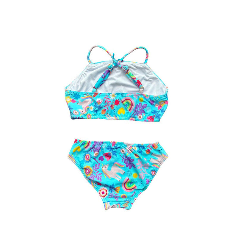 Biquíni Top Unicórnio Azul