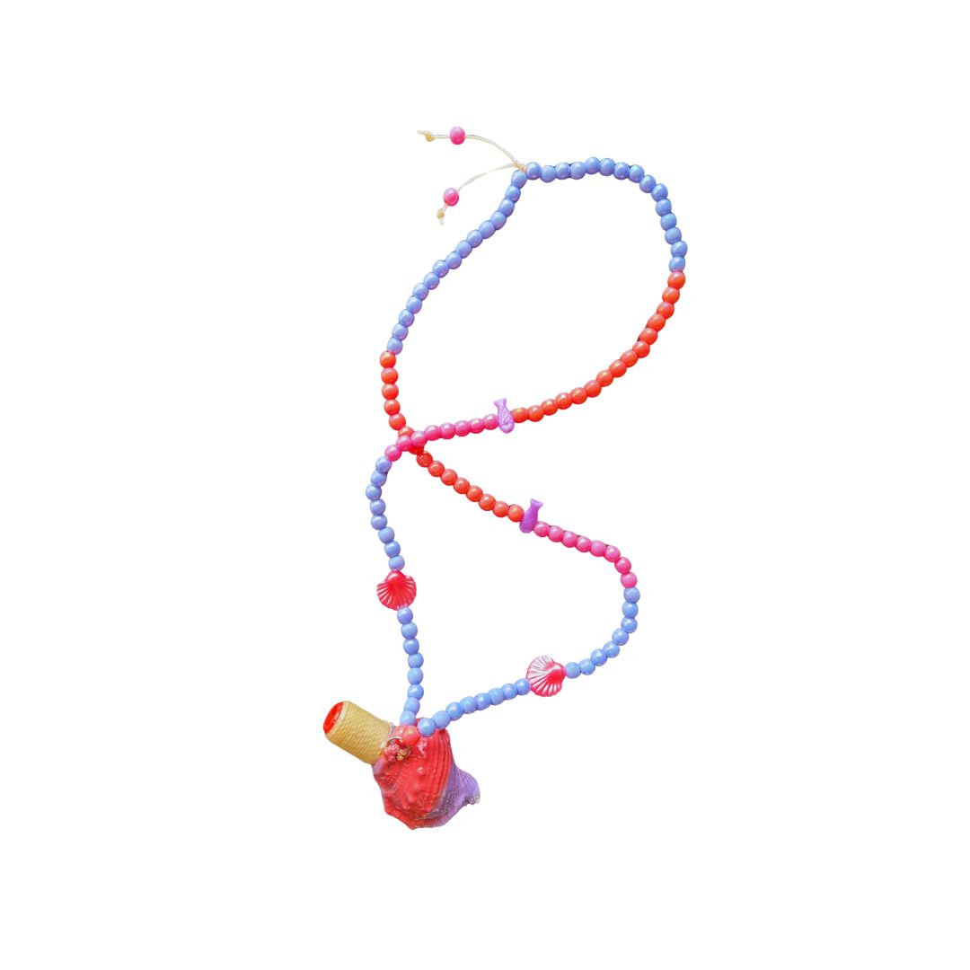 Colar Concha Apito Lilás