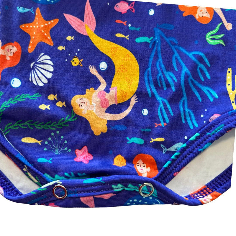 Maiô Manga Longa Sereia Roxo