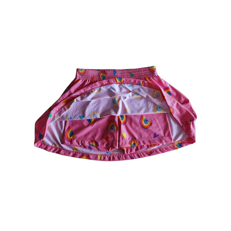Saia Short Arco-íris Chiclete